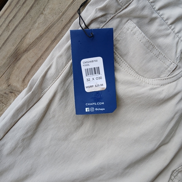 NWT Chaps flex golf pants color fossil mens size 32/30 - Picture 9 of 11